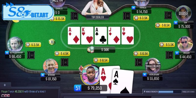 Poker S8 là game đánh bài nổi tiếng hiện nay