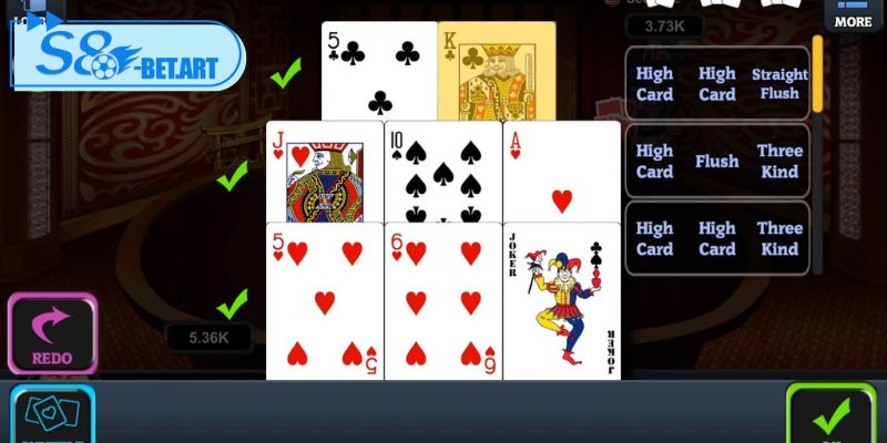 Tính toán vị trí trên bàn Poker S8 để đặt cược chính xác